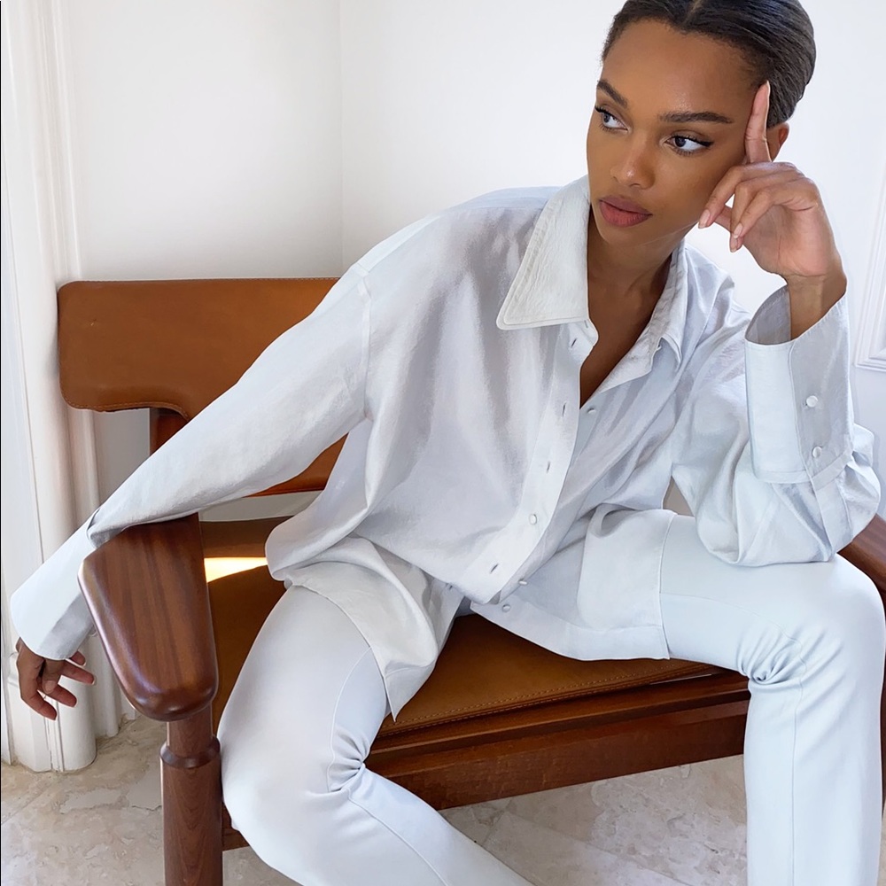 Aritzia 1-01 Babaton Statement Button Up